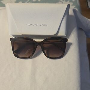 Michael Kors Women's Tortoiseshell Sunglasses with Brown Gradient Lenses